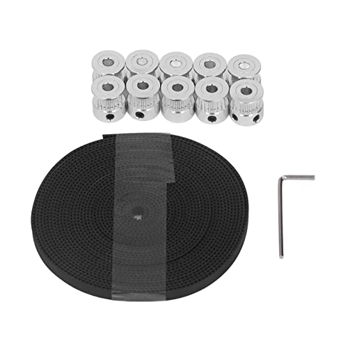 Aluminiumlegierung Synchronrad -Radkit hohe Präzision 20 Zahn Timing -Riemenscheibe und 6 mm Gummigürtel für 3D -Drucker CNC -Maschinen und kleine mechanische Geräte Aluminiumlegierung Synchronrad -Radkit hohe Präzision 20 Zahn Timing -Riemenscheibe und 6 mm Gummigürtel für 3D -Drucker CNC -Maschinen und kleine mechanische Geräte von DANAIXZ