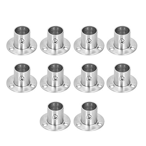 DANAIXZ 10 Set Heavy Duty Edelstahlstahlkleiderstangenhalterung Flanschhalterhalter Garderobe Rohrstütze Langlebige Beweismontage -Hardware für die Aufbewahrung von Schrankorganisa (Φ19 DANAIXZ 10 Set Heavy Duty Edelstahlstahlkleiderstangenhalterung Flanschhalterhalter Garderobe Rohrstütze Langlebige Beweismontage -Hardware für die Aufbewahrung von Schrankorganisa (Φ19 von DANAIXZ