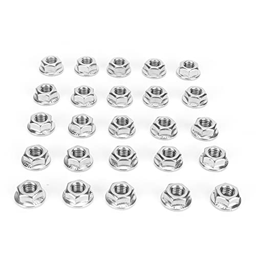 DANAIXZ 25 pcs Edelstahlflanschmuttern Korrosionsbeständige Gewächshaus -Hardware -Zubehör Rostfeste Befestigungselemente mit gezackten Zähnen zur sicheren Anpassung in Bauprojekte (M8 Flanschmutter) DANAIXZ 25 pcs Edelstahlflanschmuttern Korrosionsbeständige Gewächshaus -Hardware -Zubehör Rostfeste Befestigungselemente mit gezackten Zähnen zur sicheren Anpassung in Bauprojekte (M8 Flanschmutter) von DANAIXZ
