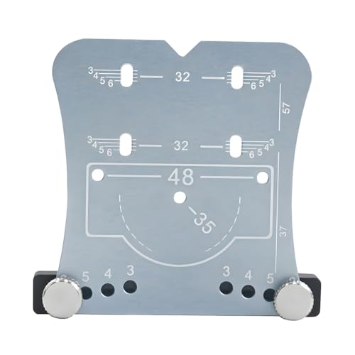 DANAIXZ 35 mm Scharnierlochöffner, Aluminiumlegierscharnierlochpuncher, Holzbearbeitungs -Bohrhandbuch für die Schrankinstallation, Metallbohrer -Jig -Werkzeug (Silber) von DANAIXZ