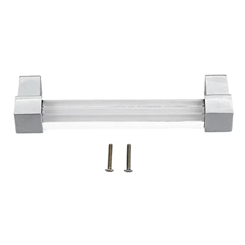 DANAIXZ Acrylschublade zieht kristallklarer Schrankgriffe moderne Küchenkommotratetropfen -Hardware Zinklegungsknöpfe 131G 1 Pack (Lochabustnd 96 Silber) von DANAIXZ