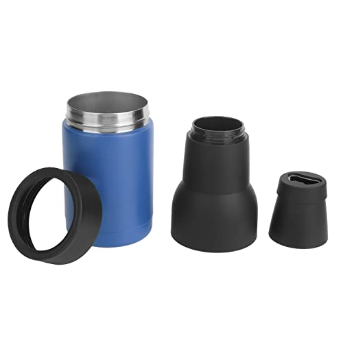 DANAIXZ Bierflaschenisulatoren Vakuum doppelter Edelstahl Bierflaschenkühler mit Nonslip Bottom Flaschenöffner für 300 bis 400 ml Dose für Partys Beach BBQS (Blau) von DANAIXZ
