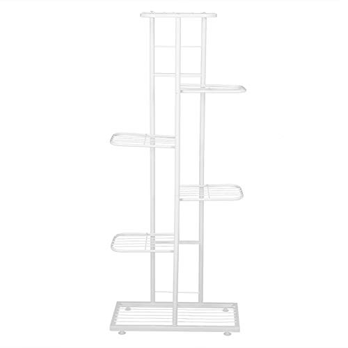 DANAIXZ Blumenstech Ständer Pflanzenregal Display Rack 6 Tier Heavy Dut Dough Isolus Multi Purpose Organizer für Innengarten Garten Terrasse 22x43.5x103cm (Weiß) von DANAIXZ