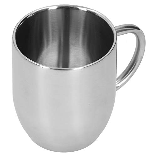 DANAIXZ Edelstahl Kaffeetasse 304 Doppelwand isolierte Tasse mit dicker Griff 350 ml Kapazität Silber Büro Haus Trinken Tee Reise Tasse Vakuum DANAIXZ Edelstahl Kaffeetasse 304 Doppelwand isolierte Tasse mit dicker Griff 350 ml Kapazität Silber Büro Haus Trinken Tee Reise Tasse Vakuum von DANAIXZ