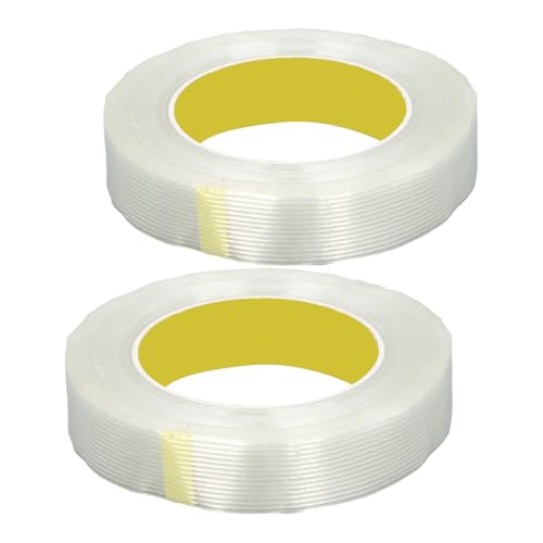 DANAIXZ Glasfaser -Gurtband selbstklebende Hochleistungsverstärkte Glasfaserklebeband für die Transportverpackung von Geräte und zerbrechliche Artikel 25 mm x 50 m 2 Rollen DANAIXZ Glasfaser -Gurtband selbstklebende Hochleistungsverstärkte Glasfaserklebeband für die Transportverpackung von Geräte und zerbrechliche Artikel 25 mm x 50 m 2 Rollen von DANAIXZ