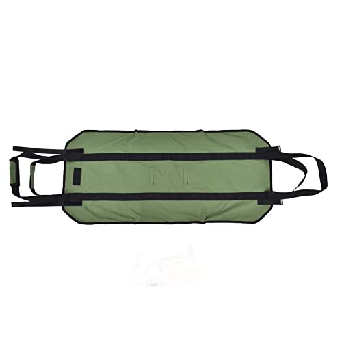 DANAIXZ Großkapazität Brennholz Aufbewahrungstasche Basket Oxford Stoff Outdoor Camping Holzblock Träger Leicht leicht faltbar für Hausgarten Camping Brennholzhandling (Grün) von DANAIXZ