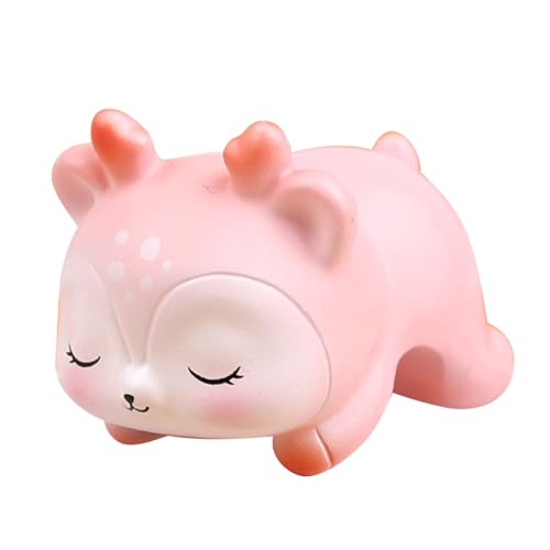 DANAIXZ Harztier Figur Miniatur niedliche Desktop -ation Büro Auto Armaturenbrettation Leichtes leichtes Harzmaterial entzückender Tierliebhaber (Kleines Hirschmuster) von DANAIXZ