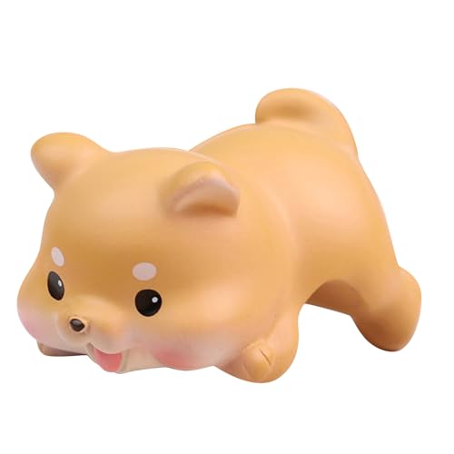 DANAIXZ Harztier Figur Miniatur niedliche Desktop -ation Büro Auto Armaturenbrettation Leichtes leichtes Harzmaterial entzückender Tierliebhaber (Little Shiba in) von DANAIXZ
