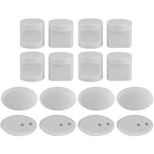 DANAIXZ Haushaltsduschenbaum Schiebetürknauf Badezimmer Glastürgriff Hardware -Set von 4 langlebigen Nylon glatten Grip Modernes Design einfach Installation für Badezimmer Schiebet (L38W Griff) von DANAIXZ