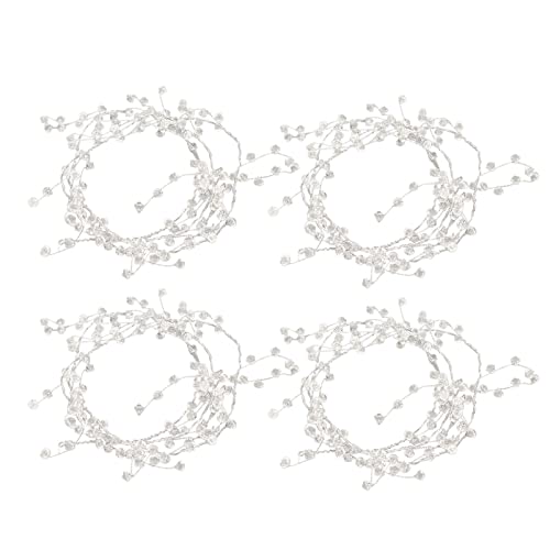 DANAIXZ Kristallperlengirlande, Länge Kristallperlen, transparente dekorative Stränge mit Metalldraht für Hochzeitsfeiern Urlaubsdekorationen DANAIXZ Kristallperlengirlande, Länge Kristallperlen, transparente dekorative Stränge mit Metalldraht für Hochzeitsfeiern Urlaubsdekorationen von DANAIXZ