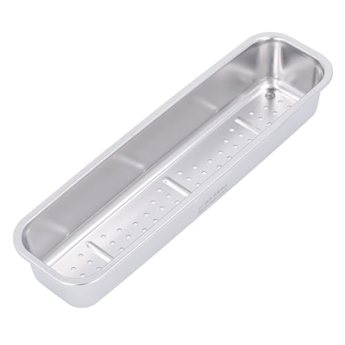 DANAIXZ Küchen -Essstäbchen Aufbewahrungsbox 304 Edelstahl -Stäbchen -Essstäbchen Abflusslager Behälter Gabeln Spoons Organisator Modernes Design einfacher Zugang Haltbarer Rostproof von DANAIXZ