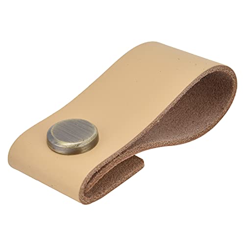 DANAIXZ Künstlicher Ledergriff Griff einzelner Lochschrank Ziehen Sie Moderne Garderobe Griff Zinklegierung versteckter Türgriff für Schubladen Schränke Schränke 19.5x2,8 cm langlebige (Hellbraun) DANAIXZ Künstlicher Ledergriff Griff einzelner Lochschrank Ziehen Sie Moderne Garderobe Griff Zinklegierung versteckter Türgriff für Schubladen Schränke Schränke 19.5x2,8 cm langlebige (Hellbraun) von DANAIXZ