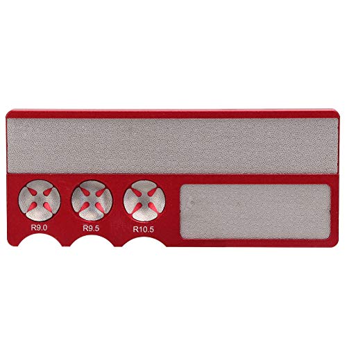 DANAIXZ Multifunktions -Snooker Billard Pool Stick Club Cue Tipp Radian Shaper Schleifwerkzeug Langlebige Aluminiumlegierung Leichter tragbar für Snooker America acht Ball Nine Club Tipp (Rot) von DANAIXZ