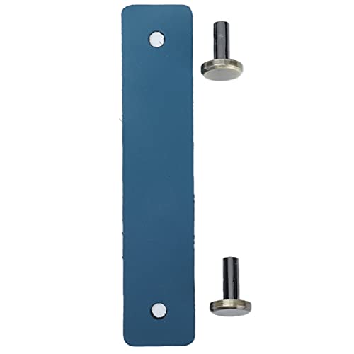 DANAIXZ PU Leder Schublade Ziehen Schrankgriffe moderne minimalistische Antikollision -Verschleiß -Resistant European Design Zink Legierungsmöbel Griffe für Schubladen Schränke Sch (Blau) von DANAIXZ