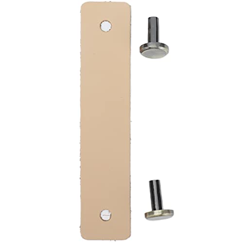 DANAIXZ PU Leder Schublade Ziehen Schrankgriffe moderne minimalistische Antikollision -Verschleiß -Resistant European Design Zink Legierungsmöbel Griffe für Schubladen Schränke Sch (Hellbraun) von DANAIXZ