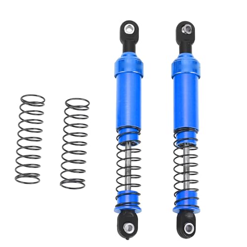 DANAIXZ RC -Auto -Stoßdämpfer Set Premium Aluminiumlegierung Öldämpfer Stoßdämpfer mit Federn für SCX10 1/10 RC -Autos Verbessert die Leistung 95 mm (Blau) von DANAIXZ
