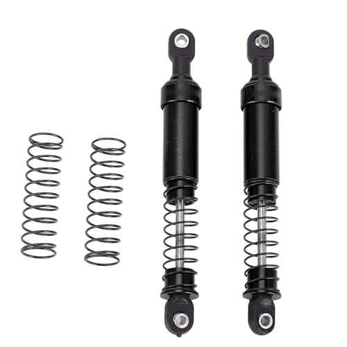 DANAIXZ RC -Auto -Stoßdämpfer Set Premium Aluminiumlegierung Öldämpfer Stoßdämpfer mit Federn für SCX10 1/10 RC -Autos Verbessert die Leistung 95 mm (Schwarz) von DANAIXZ