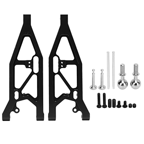DANAIXZ RC -Auto vorderer oberer Schwung Arm Aluminiumlegierung Upgrade -Teile für 1/7 1/8 Fernbedienungsauto Hochfestige Ersatz für haltbare Suspension 2 Teile Set (Schwarz) von DANAIXZ