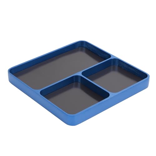DANAIXZ RC -Schraubenschale Aluminiumlegierung 3 Gitter Reparaturwerkzeughalter -Platten Organizer für RC -Autoflugzeug -Bootsboot -Modellbegeisterte (Dunkelblau) von DANAIXZ