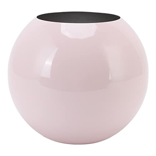DANAIXZ Runde Vase Nordic Style Moderner Edelstahl kleines Blumenvase -Ornament für Wohnzimmer Büro Tisch ation Home Kitchen Schreibtisch Fensterbank (Rosa) von DANAIXZ
