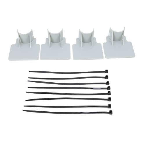 DANAIXZ Swimmingpool -Rohrhalter verstellbare robuste Abs Schlauchstützklammern Einfache Installation für Swimmingpools Whirlpools Badewanne Rohrklemmen 4 Pack (Grau) von DANAIXZ