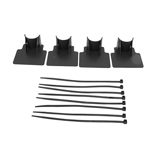 DANAIXZ Swimmingpool -Rohrhalter verstellbare robuste Abs Schlauchstützklammern Einfache Installation für Swimmingpools Whirlpools Badewanne Rohrklemmen 4 Pack (Schwarz) von DANAIXZ