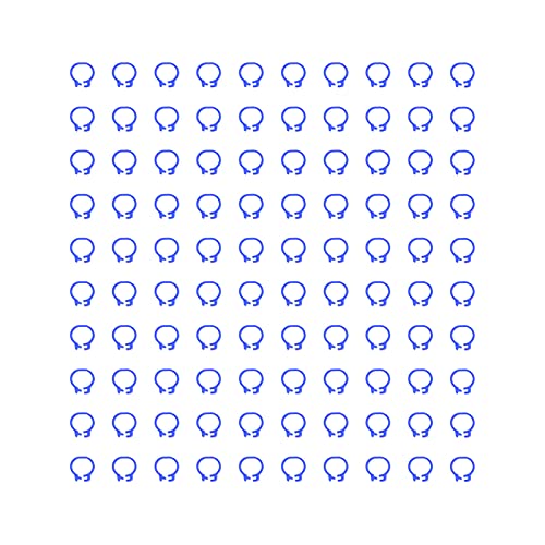 DANAIXZ Taubenbeinringe 100pcs 8mm Geflügelfußbänder Identifikationsmarkierung Kunststoff Leichter langlebig einfach zu bedienen für Tauben DEVECOT VORBELSUNG (Dunkelblau) von DANAIXZ