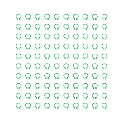 DANAIXZ Taubenbeinringe 100pcs 8mm Geflügelfußbänder Identifikationsmarkierung Kunststoff Leichter langlebig einfach zu bedienen für Tauben DEVECOT VORBELSUNG (Grün) von DANAIXZ