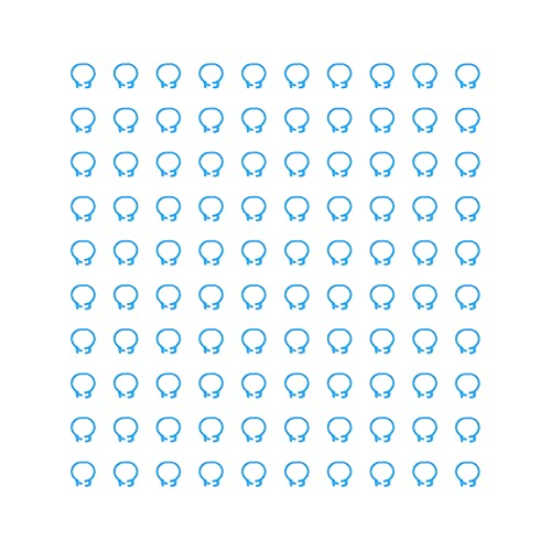 DANAIXZ Taubenbeinringe 100pcs 8mm Geflügelfußbänder Identifikationsmarkierung Kunststoff Leichter langlebig einfach zu bedienen für Tauben DEVECOT VORBELSUNG (Hellblau) von DANAIXZ