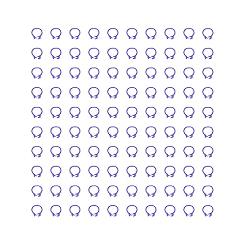 DANAIXZ Taubenbeinringe 100pcs 8mm Geflügelfußbänder Identifikationsmarkierung Kunststoff Leichter langlebig einfach zu bedienen für Tauben DEVECOT VORBELSUNG (Lila) von DANAIXZ