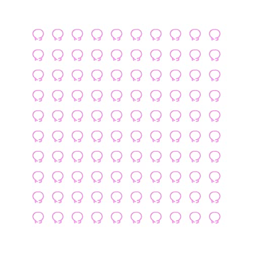 DANAIXZ Taubenbeinringe 100pcs 8mm Geflügelfußbänder Identifikationsmarkierung Kunststoff Leichter langlebig einfach zu bedienen für Tauben DEVECOT VORBELSUNG (Rosa) von DANAIXZ
