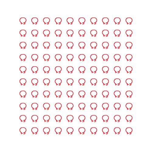 DANAIXZ Taubenbeinringe 100pcs 8mm Geflügelfußbänder Identifikationsmarkierung Kunststoff Leichter langlebig einfach zu bedienen für Tauben DEVECOT VORBELSUNG (Verrotten) von DANAIXZ
