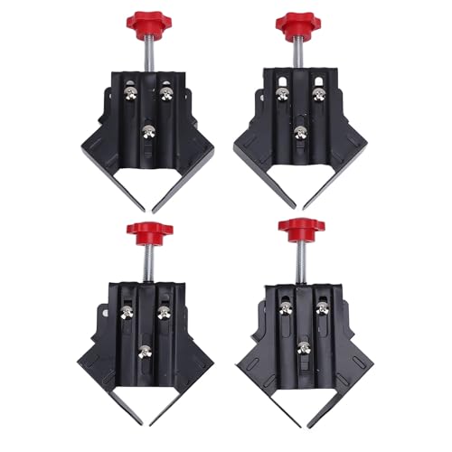 Eckklemme Holzbearbeitung 90 Grad Rechtswinkel Klemme Set starker Kohlenstoffstahl 1,6 mm dick zum Schweißen von Tischlermöbeln 4PCS von DANAIXZ