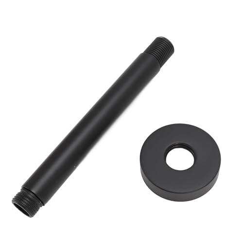 Edelstahl -Duschkopfverlängerung Arm Schwarz mattes Wandhalterungsverstellbares Duschrohr Strecke Easy Installation für moderne Badezimmerumgestaltung (15 cm) von DANAIXZ