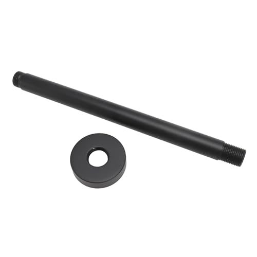 Edelstahl -Duschkopfverlängerung Arm Schwarz mattes Wandhalterungsverstellbares Duschrohr Strecke Easy Installation für moderne Badezimmerumgestaltung (25 cm) von DANAIXZ