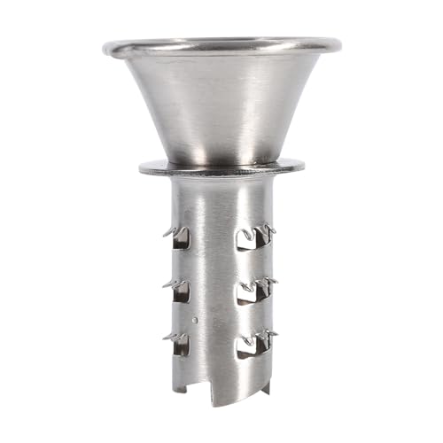 Edelstahl Fruchtsuzierer Handheld Manual Citrus Press Squeezer für Zitronen Orangen Limes Küchenwerkzeug Langlebiger sicherer Safe 304 Edelstahl Silber 4 cm Oberdurchmesser von DANAIXZ