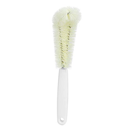 Flaschenpinsel Cup Cleaner Glasreinigung Pinselset aus 2 hohe Dichte Nylon Borsten L Form Kopf Tiefe Reinigung für hartnäckige Flecken Easy Grip Griff Geschirrspüler für (Kurzer Griff) von DANAIXZ