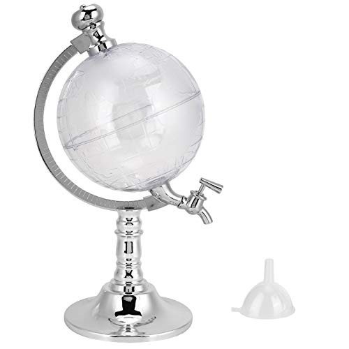 Globusförmiger Weinspender 1,5 l transparenter Getränkegieß mit Wasserhahn für Home Bar Party Abs Plastikgetränk Container Elegante Dekoration von DANAIXZ
