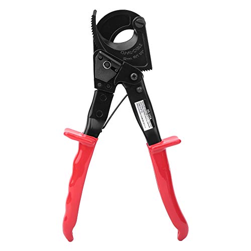 HS325A Ratschenkabelschneider Hochleistungs isoliert 240 mm² Kupfer Aluminium Schneidwerkzeug Professioneller Elektriker Drahtschneider hoher Kohlenstoffstahl schwarzer roter Griff von DANAIXZ