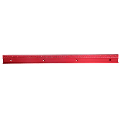 Holzbearbeitung Rutschen Aluminiumlegierung Guide Guide Push Griff lebiger metrischer Tisch imperialen Maßstab Sägen -Spielstätte für Holzbearbeitungswerkzeuge Frühlmaschinenband (600 mm / 23.62in) von DANAIXZ