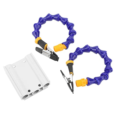 Löten Helfende Hände ABS Flexibler Arm Aluminium legierung Basis Dritte Hand Löt werkzeug mit abnehmbarer Gummi abdeckung (2pcs) von DANAIXZ