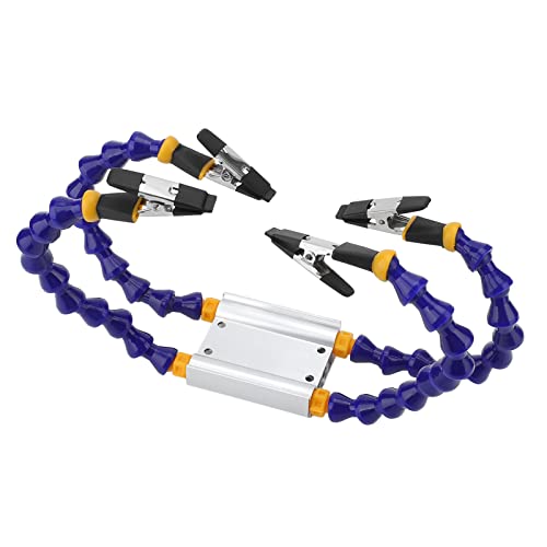 Löten Helfende Hände ABS Flexibler Arm Aluminium legierung Basis Dritte Hand Löt werkzeug mit abnehmbarer Gummi abdeckung (4pcs) von DANAIXZ
