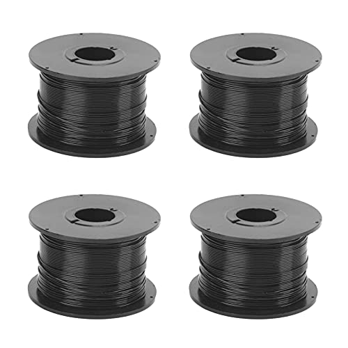 Metallic Twist Cable Garden Krawatten wiederverwendbares Befestigungsverschluss, verzinkter, verzinkter Eisendraht 0,8 mm 4pcs Starker flexibler PVC beschichtetes Draht zum von DANAIXZ