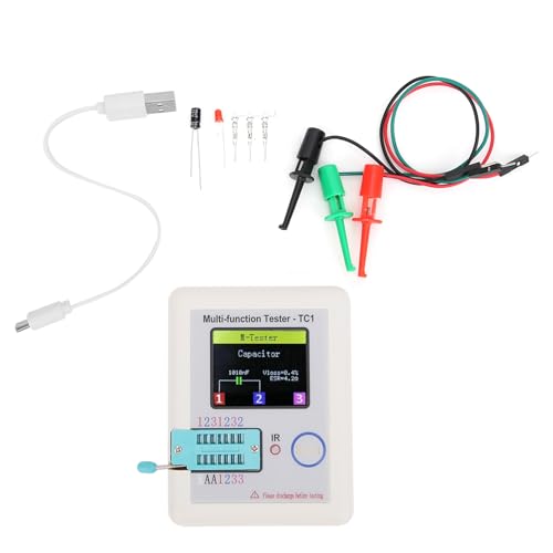 Multifunktionstransistor Tester 1.8in TFT -Anzeige -Bildschirm TC1 für Kondensatordiodenwiderstände MOSFETS IGBT JFET TRIACS -Batterien mit Multifunktionstransistor Tester 1.8in TFT -Anzeige -Bildschirm TC1 für Kondensatordiodenwiderstände MOSFETS IGBT JFET TRIACS -Batterien mit von DANAIXZ