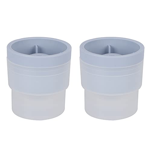 Premium Food Grade Ice Ball Form Set Haltbar flexible runde Eiswürfelhersteller für Whisky Cocktails Küche Gebrauch Blau 2PCS von DANAIXZ
