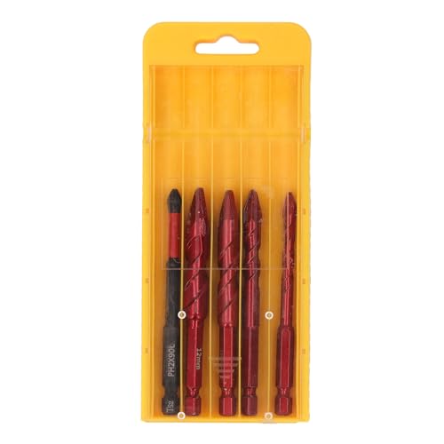 Profession elles Exzentrisches Bohrer Set 5 Stück Hex Shank Schräg kopf Twist Bits 6 8 10 12mm mit PH2-Bit-Karbid-M35 Baugrad für Beton-Holzfliesen-Bohrarbeiten Profession elles Exzentrisches Bohrer Set 5 Stück Hex Shank Schräg kopf Twist Bits 6 8 10 12mm mit PH2-Bit-Karbid-M35 Baugrad für Beton-Holzfliesen-Bohrarbeiten von DANAIXZ