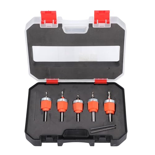Professionelles Countersink -Bohrer -Bit 5PC Hochgeschwindigkeitstahlverstellbarer Tiefe mit Schraubenschlüssel für Holzbearbeitung Metallarbeiten DIY -Projekte Professionelles Countersink -Bohrer -Bit 5PC Hochgeschwindigkeitstahlverstellbarer Tiefe mit Schraubenschlüssel für Holzbearbeitung Metallarbeiten DIY -Projekte von DANAIXZ