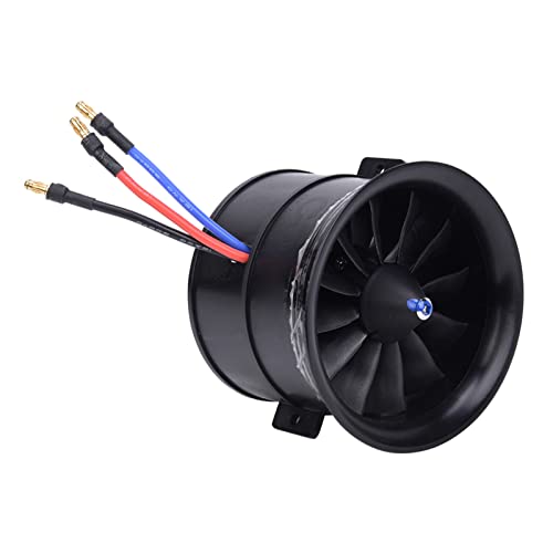 RC -Propeller mit Motor 70 mm 12 Blade EDF Lüfter Leichtes langlebiges Hochstromabkommen für RC -Modellflugzeugzubehör Verbundmaterial (KV3400 4S EDF 70 Curchase) von DANAIXZ