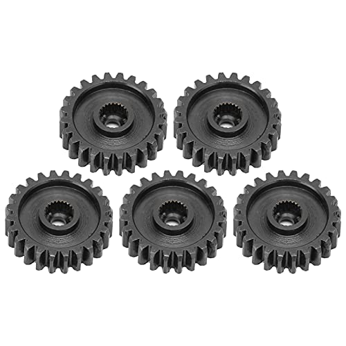 Servo Spur Gear Steel Stahl 24 Zahnstärke Haltbare industrielle Spurgetränke für Robotik und Maschinenset von 5 Teilenmodul 0,8 Interne Spline (24 Zähne) von DANAIXZ
