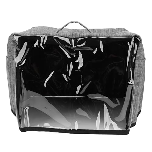 Toaster Deckung mit Basis Oxford -Stoff Kleine Gerätestaubabdeckung Transparente Frontplatte schützt vor Staub Schmutz Verschüttungen Katzen Haare für die meisten Standard von DANAIXZ